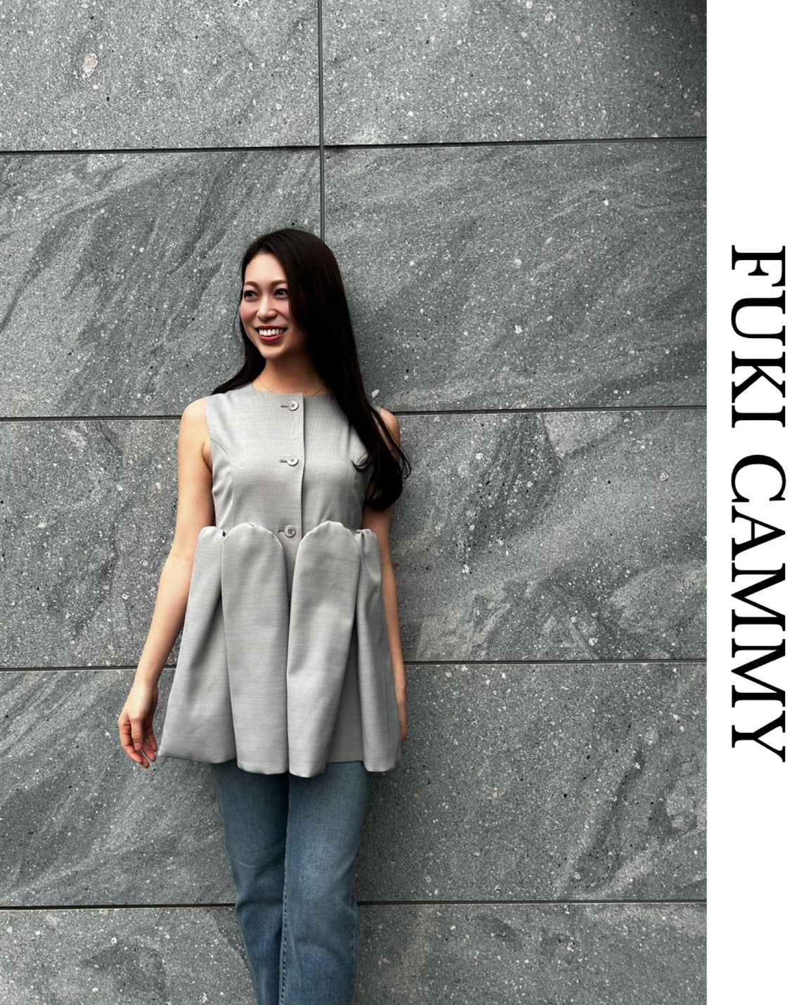 【5月中旬発送】Sleeveless Balloon Peplum Top