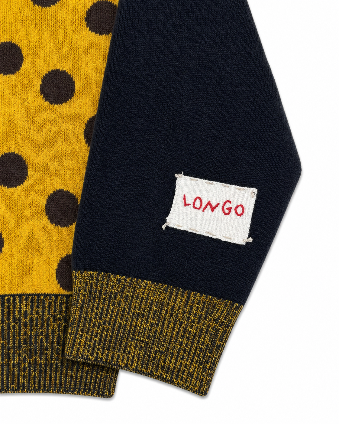 【LONGO】Man's Jacquard C-neck Hoodie