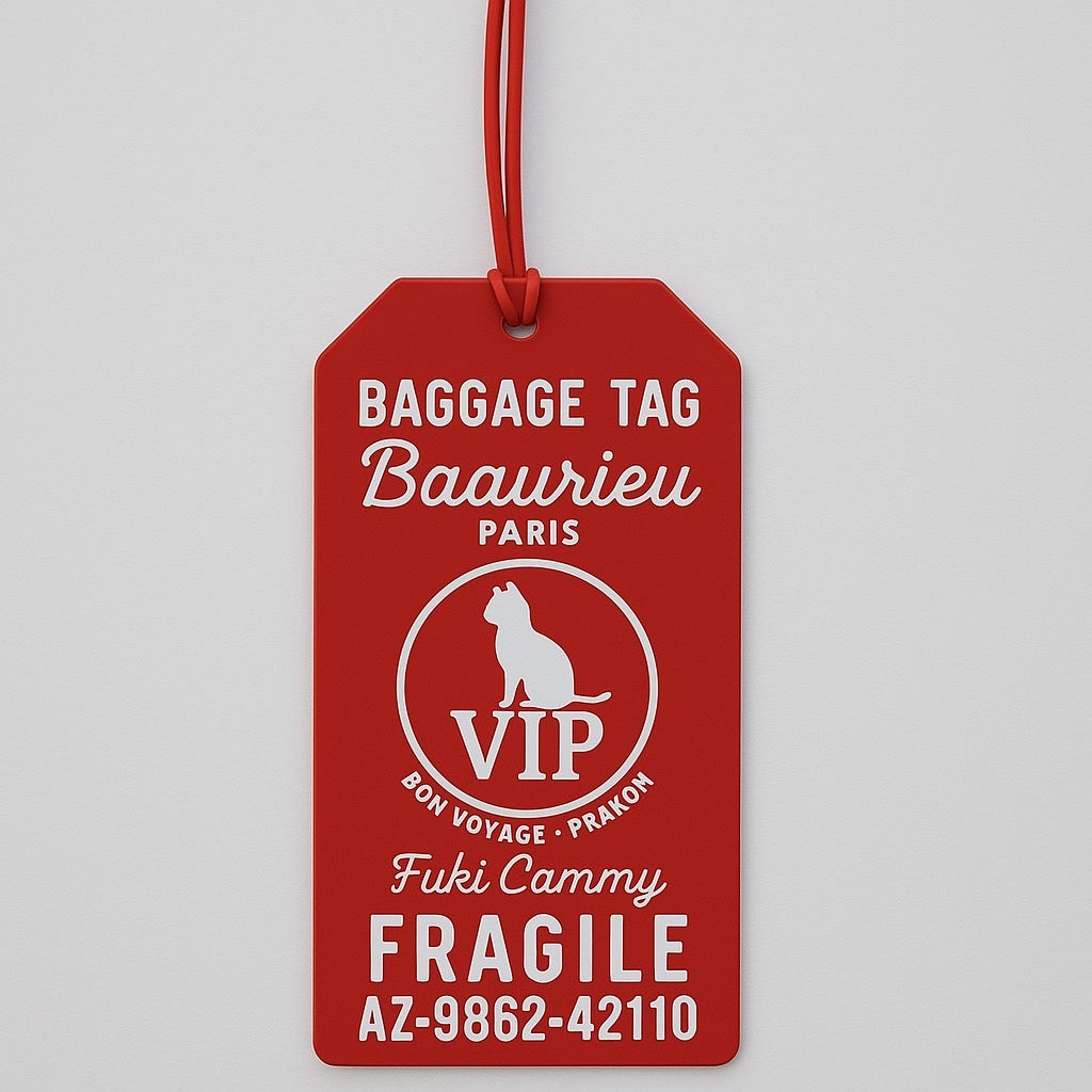 【即日発送】VIP cat bagage tag（Fuki Cammyモデル）