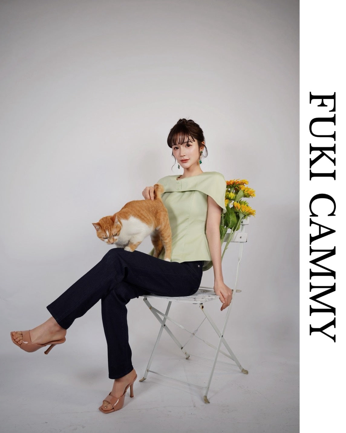 【即日発送】Leg Line stretch straight Denim