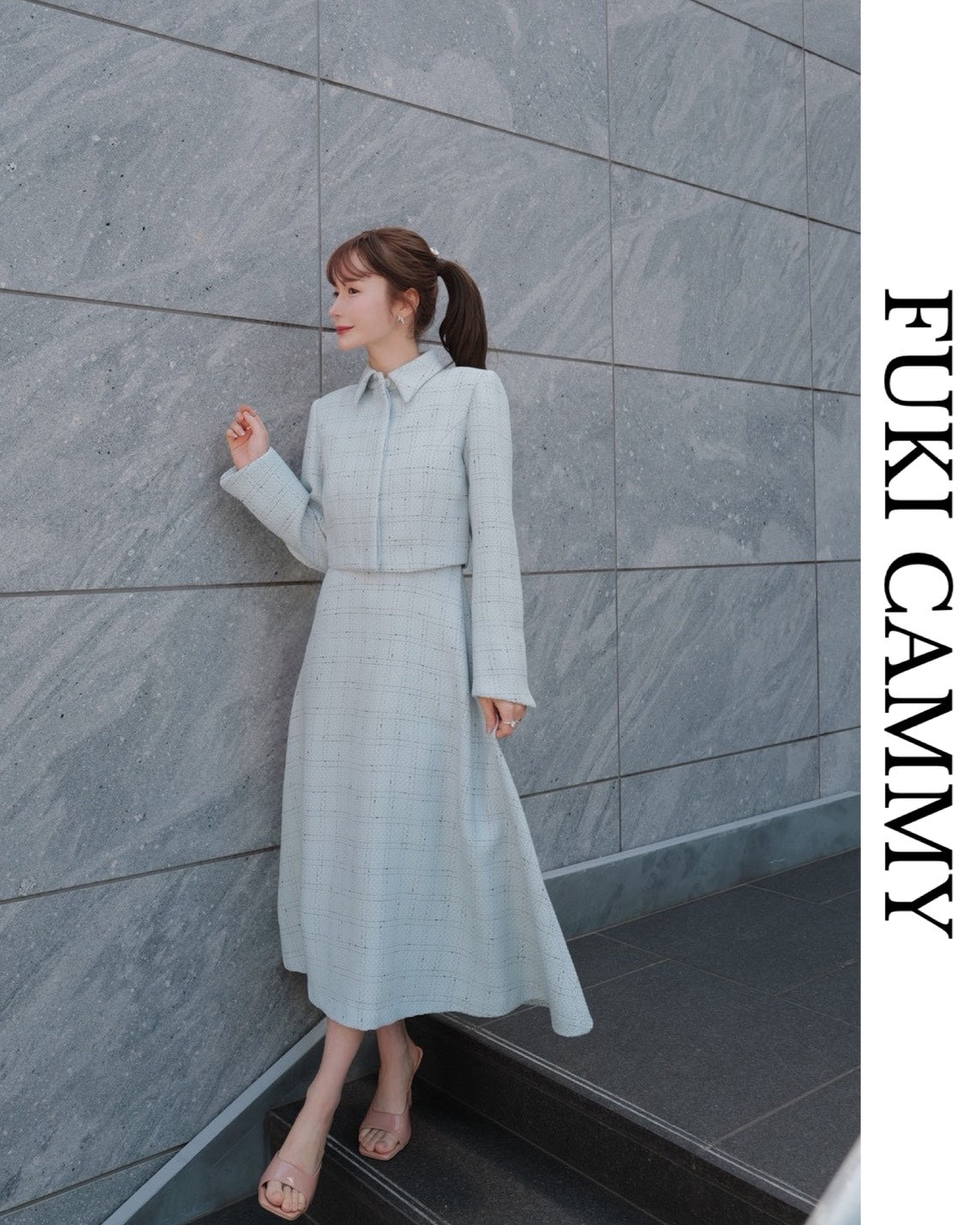 【5月中旬発送】Check Jacquard Cropped Jacket