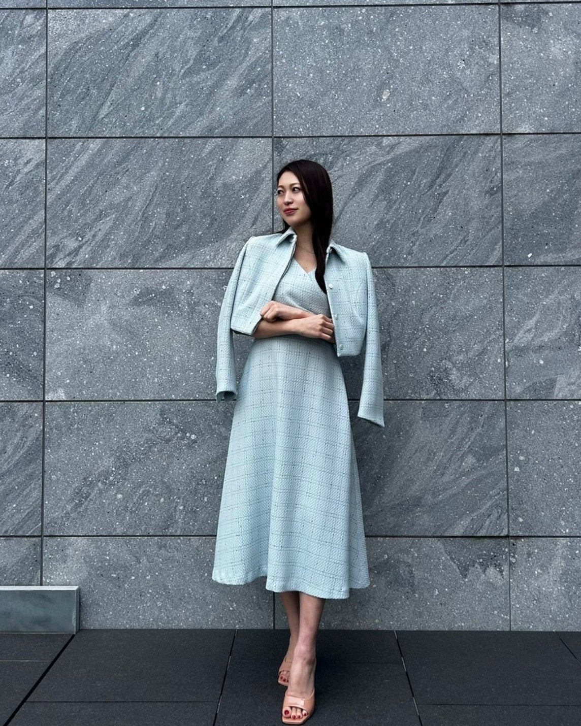 【5月中旬発送】Check Jacquard Cropped Jacket