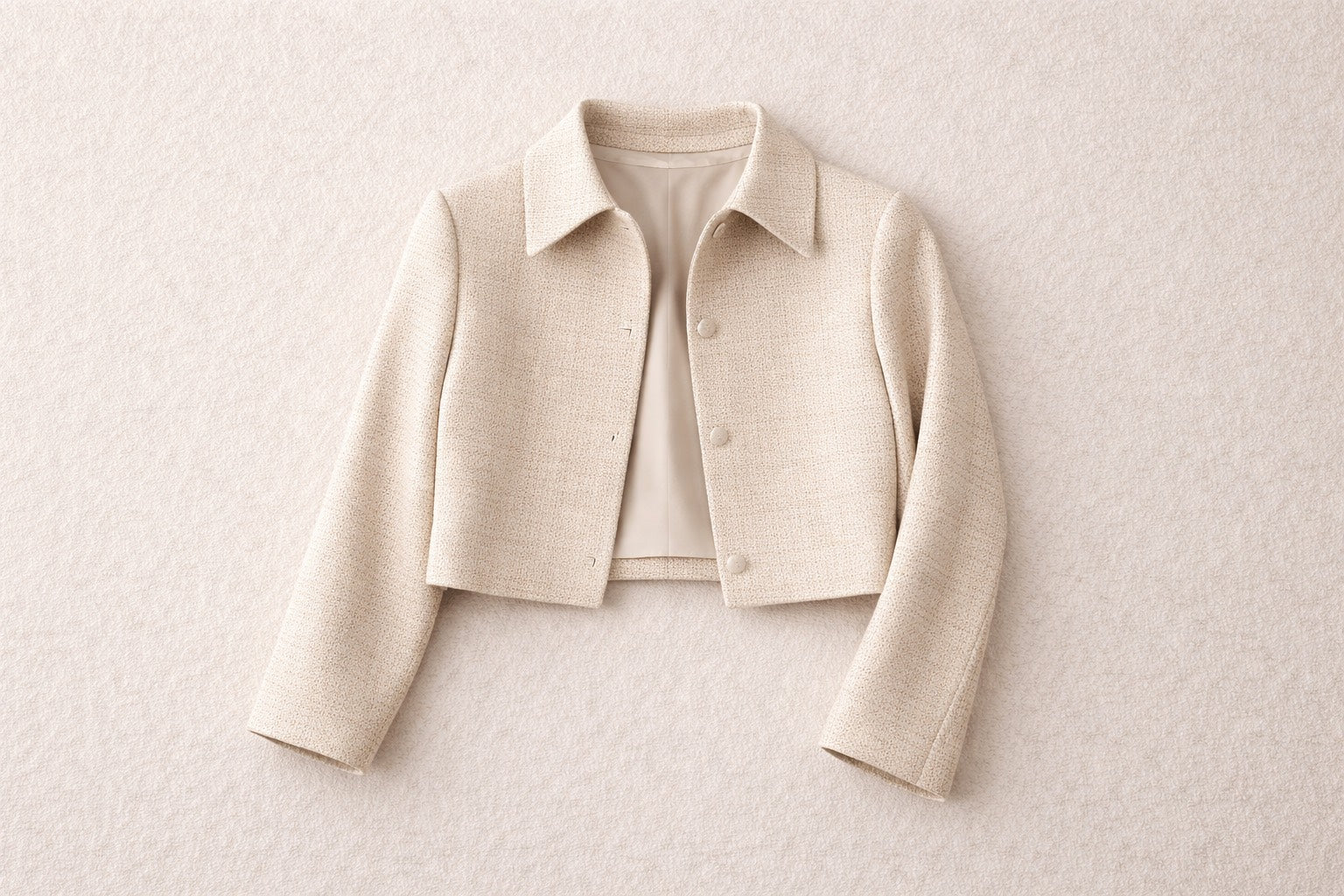 【5月中旬発送】Check Jacquard Cropped Jacket