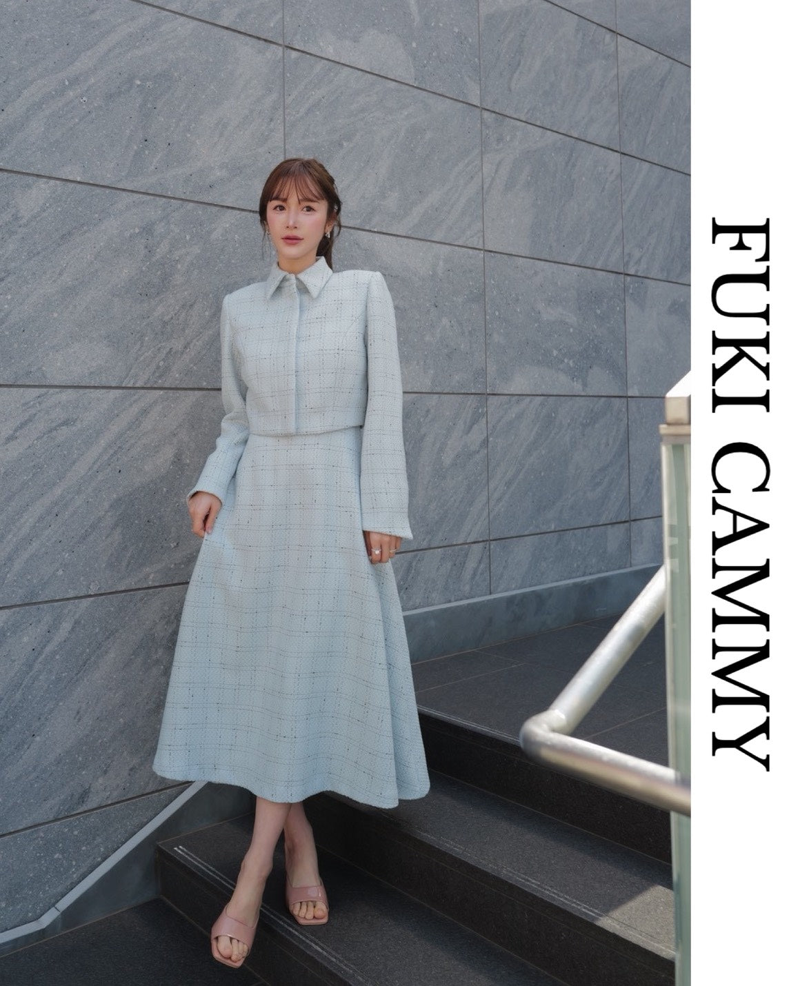 【5月中旬発送】Check Jacquard Cropped Jacket
