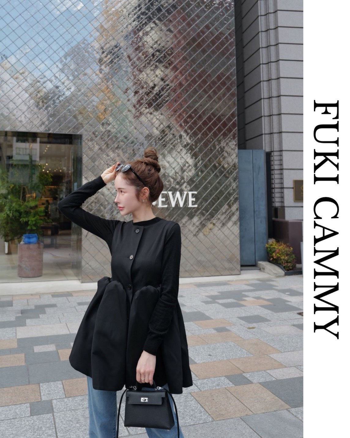 【５月中旬発送】Sleeveless Balloon Peplum Top