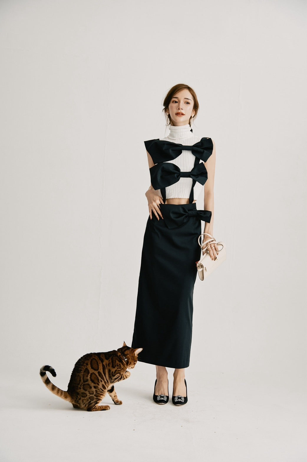 Multi-ribbon skirt