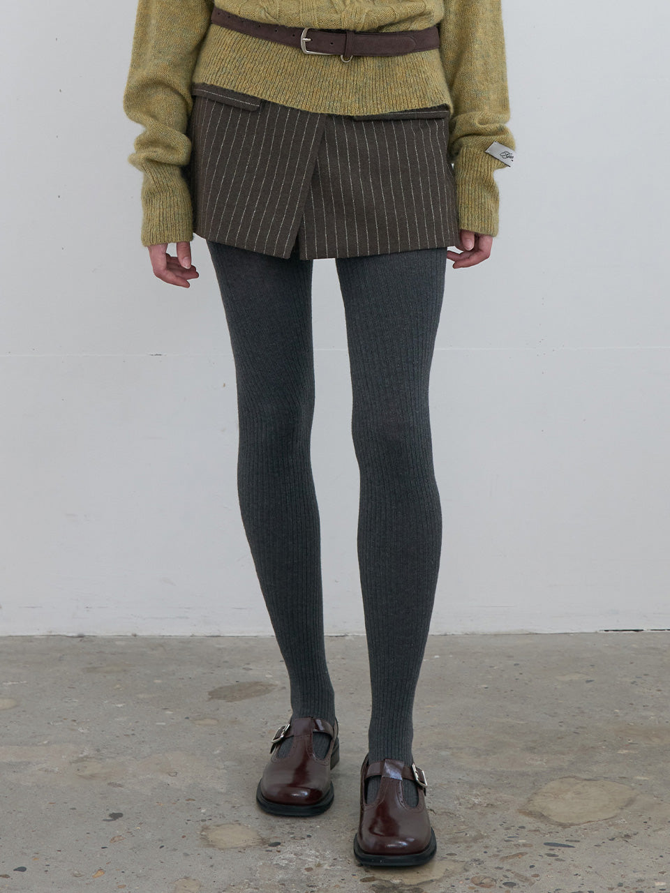 【KIJUN】Pin Stripe Wrap Shorts
