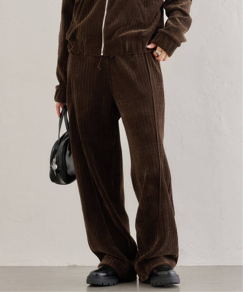 【KIJUN】Line Velour Pants
