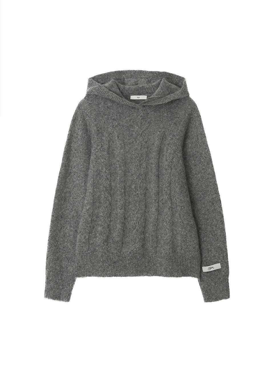 【KIJUN】Cable Knit Hoodie