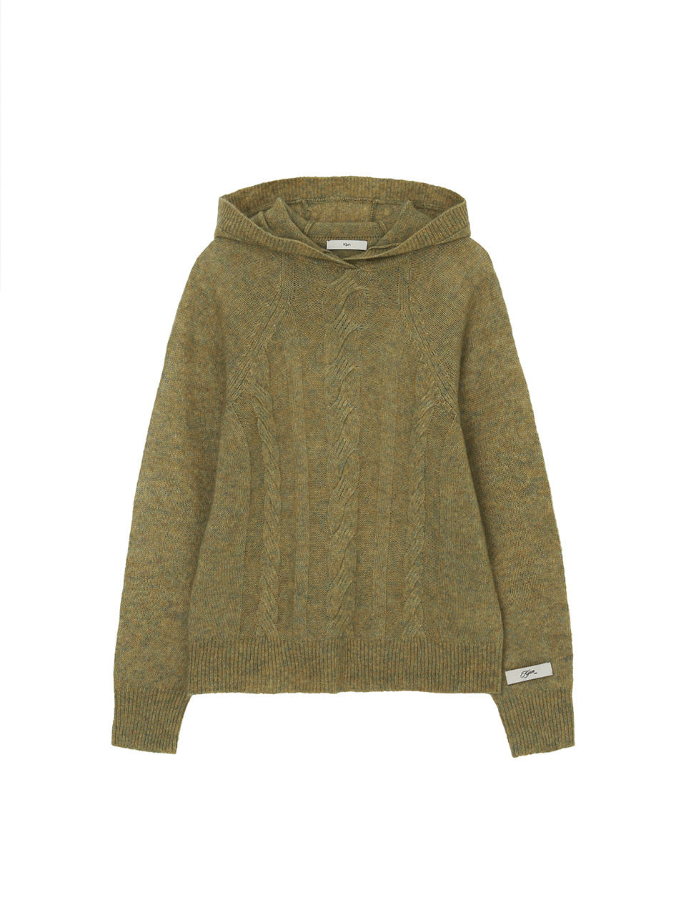 【KIJUN】Cable Knit Hoodie