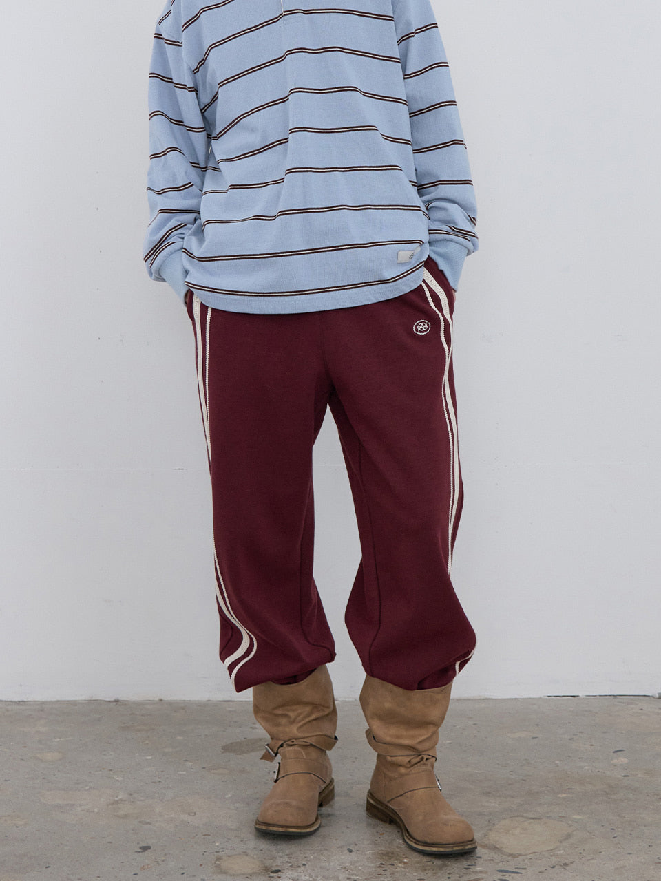 【KIJUN】Double Line Track Pants