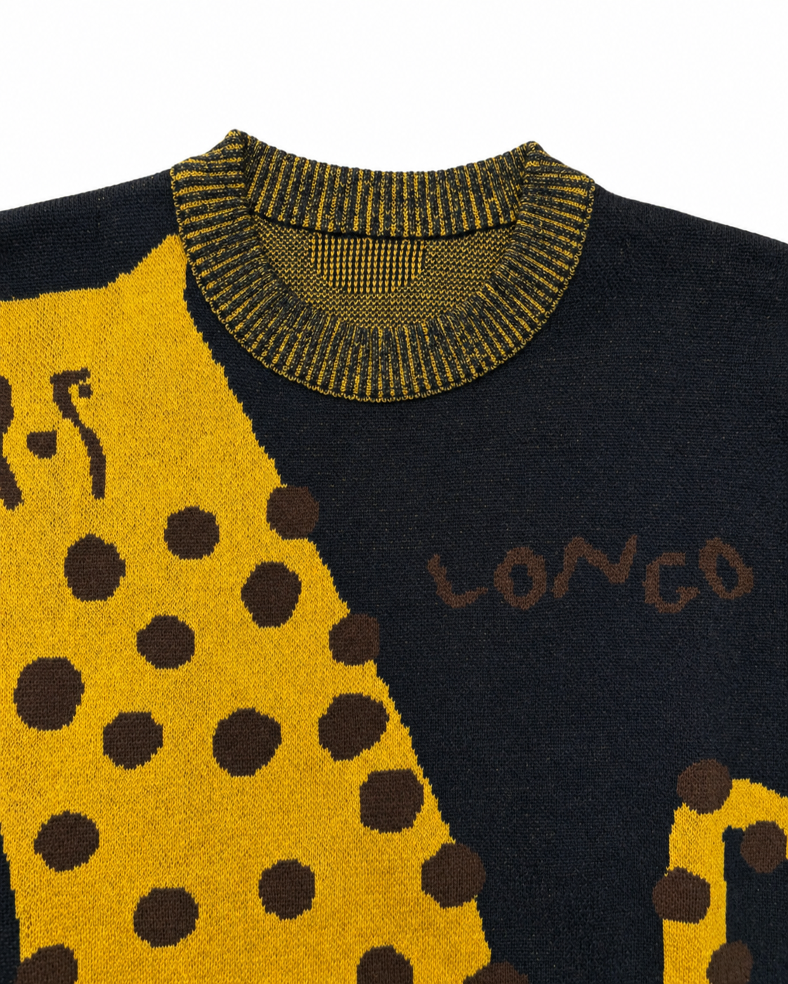 【LONGO】Man's Jacquard C-neck Hoodie