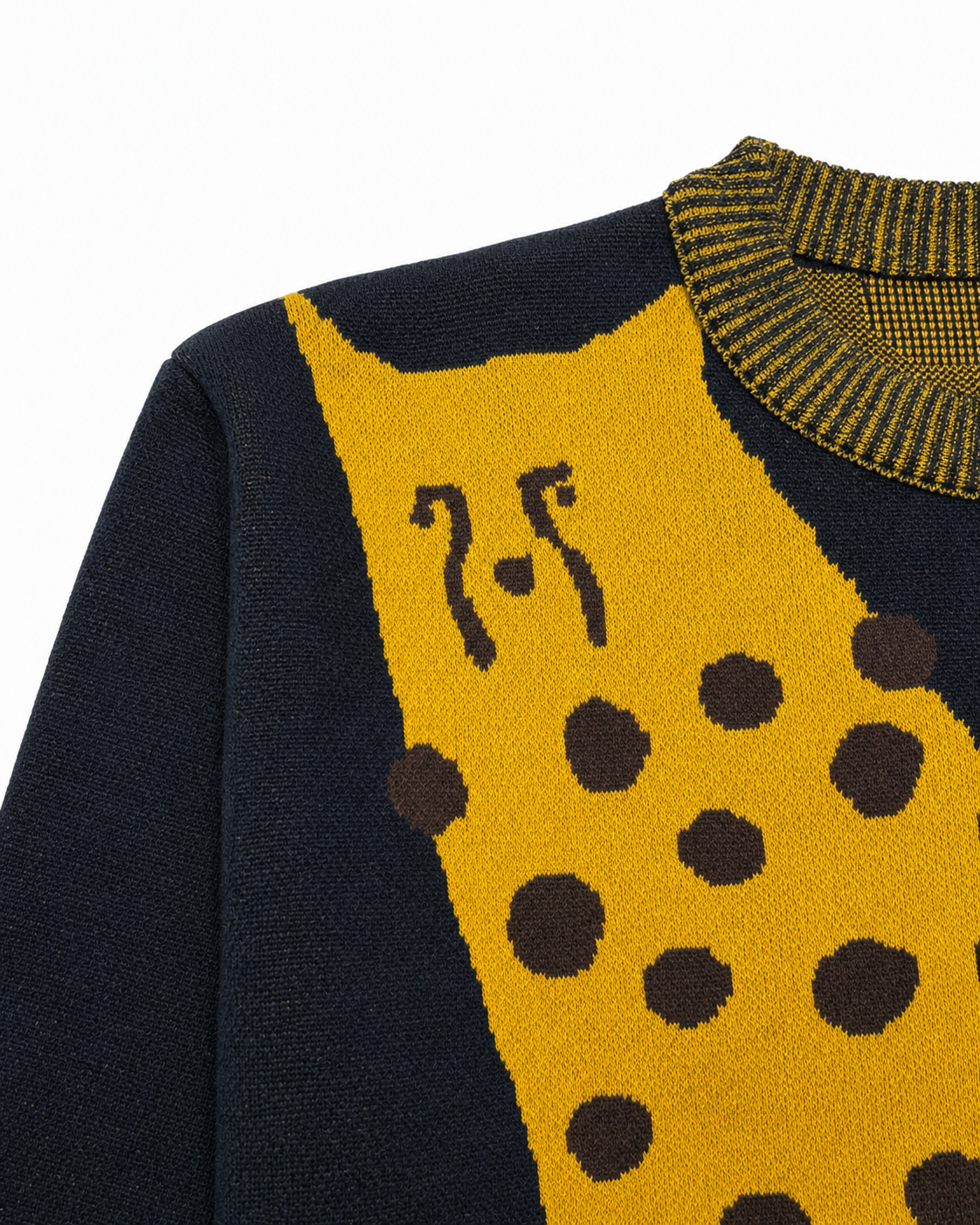 【LONGO】Man's Jacquard C-neck Hoodie