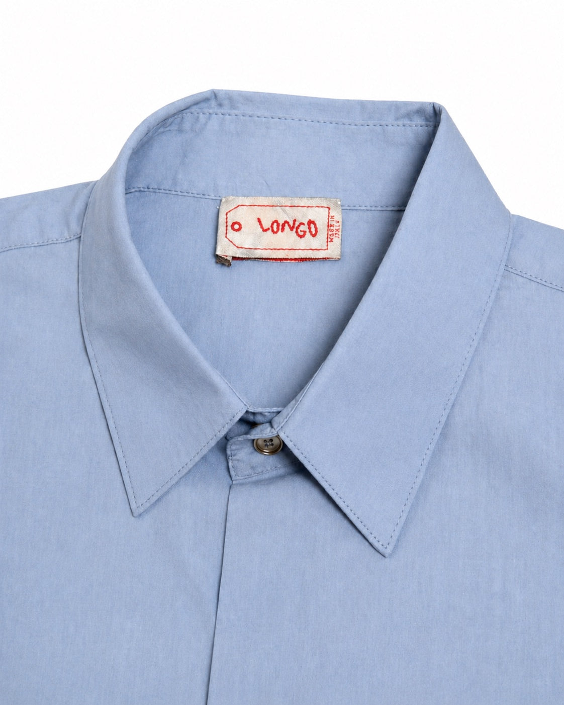 【LONGO】Man's Jacquard C-neck Hoodie Man's Short Sleev ed Shirt w/ buttons