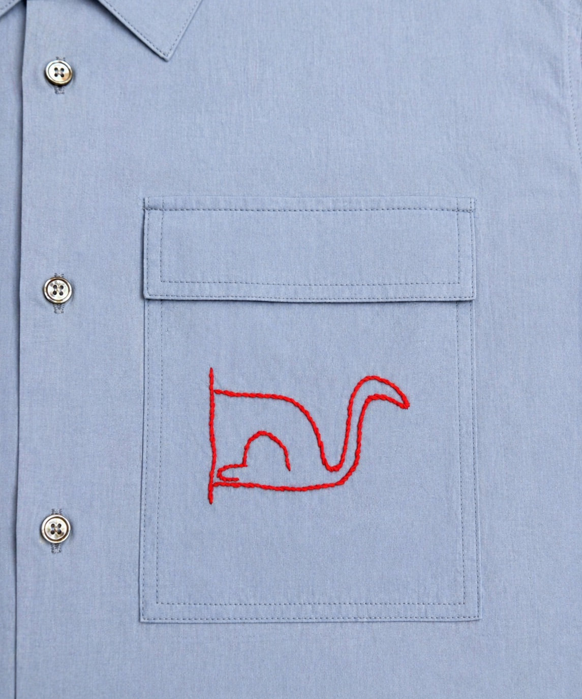 【LONGO】Man's Jacquard C-neck Hoodie Man's Short Sleev ed Shirt w/ buttons