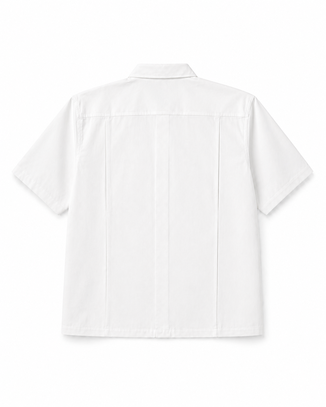 【LONGO】Man's Jacquard C-neck Hoodie Man's Short Sleev ed Shirt w/ buttons