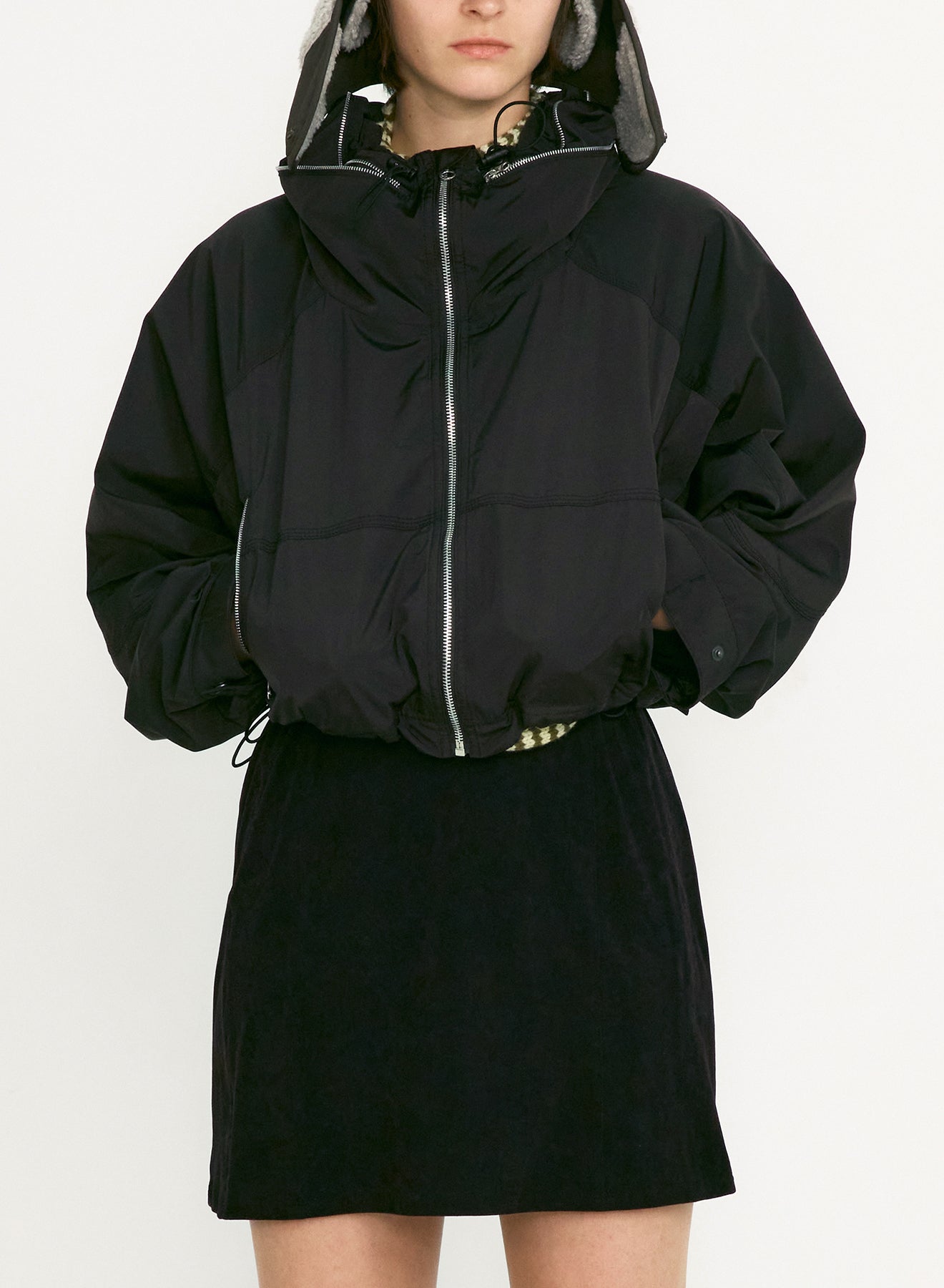 【LOW CLASSIC】DRAWSTRING WIND JACKET