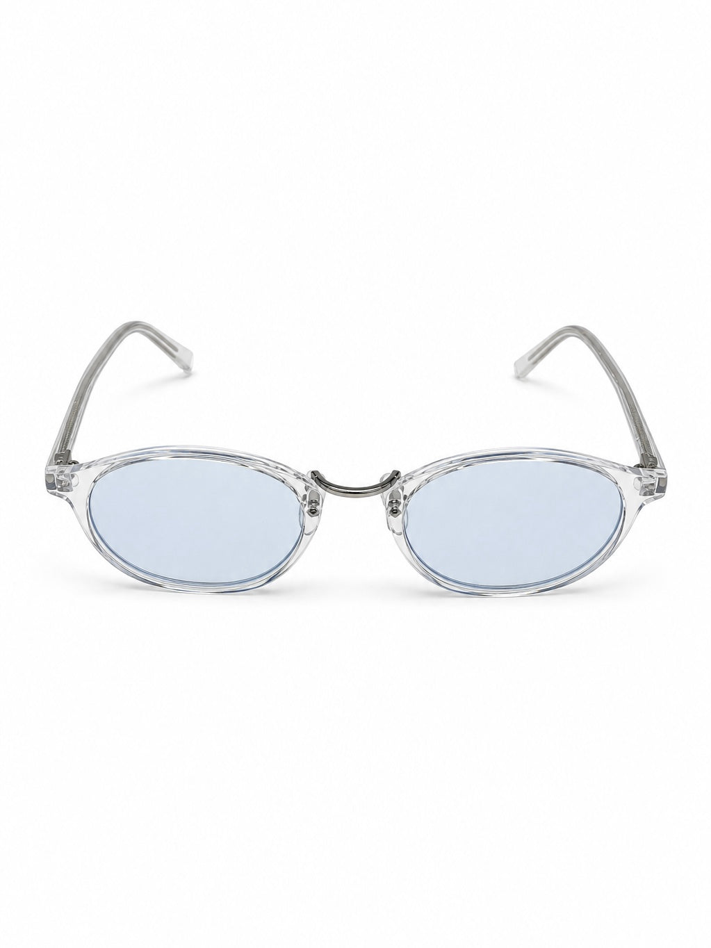 CLEAR OVAL SUNGLASSES